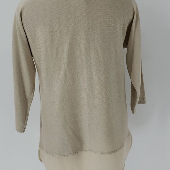 Van Heusen knit tunic,  Beige, medium. - Picture 6 of 9